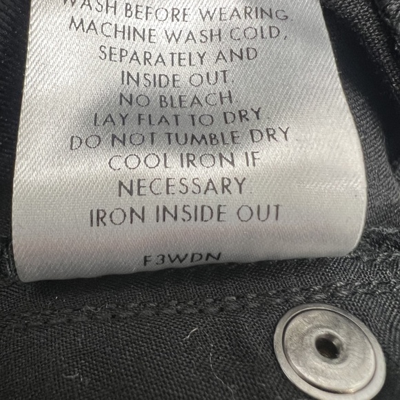 Eileen Fisher Jeans Womens 12 Coated Organic Cotton Stretch Straight Leg Made US - Picture 10 of 11